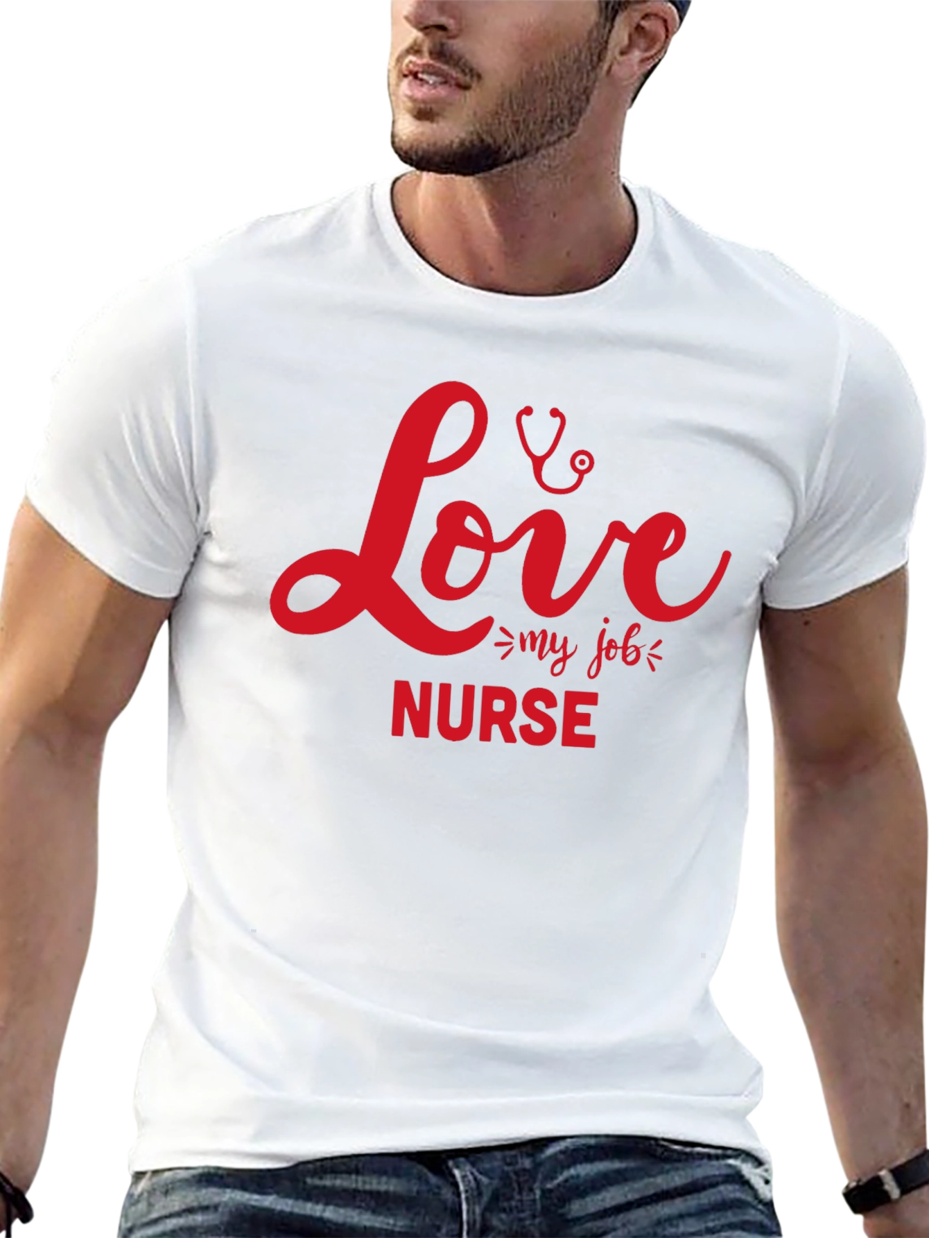 Nurse Love My Job Graphic T-Shirt