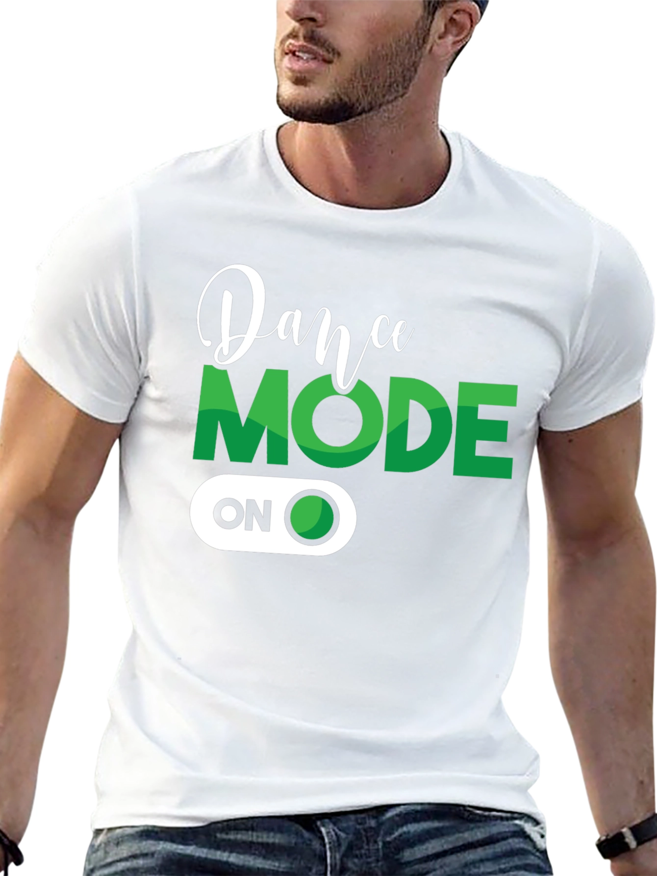 Dance Mode ON Black Graphic Tee
