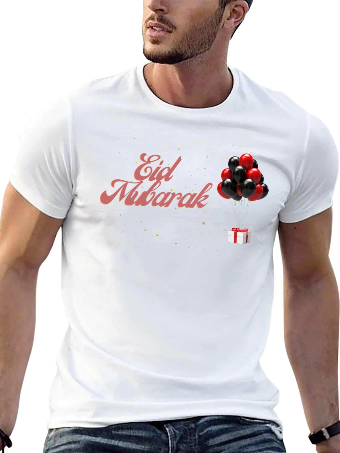 Eid Mubarak Black T-Shirt