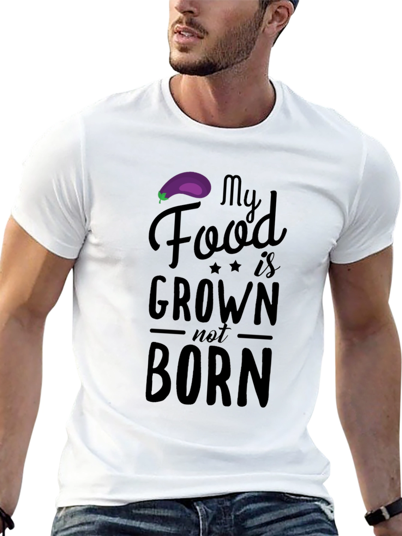 Vegan T-Shirt: My Food is Grown Not Born