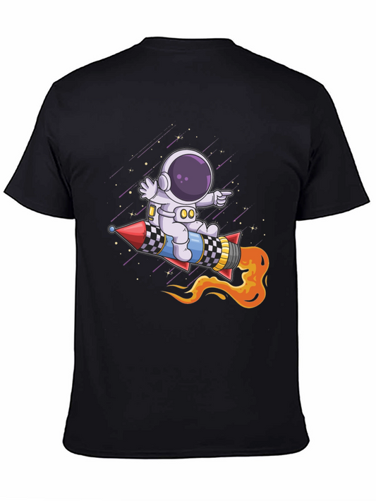 Astronaut Rocket Ride Graphic Tee