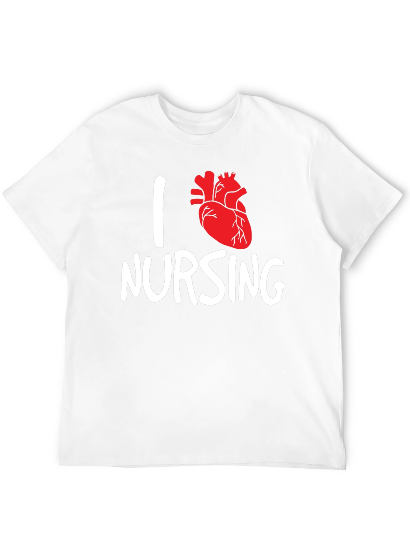 I Heart Nursing Graphic Tee - Black