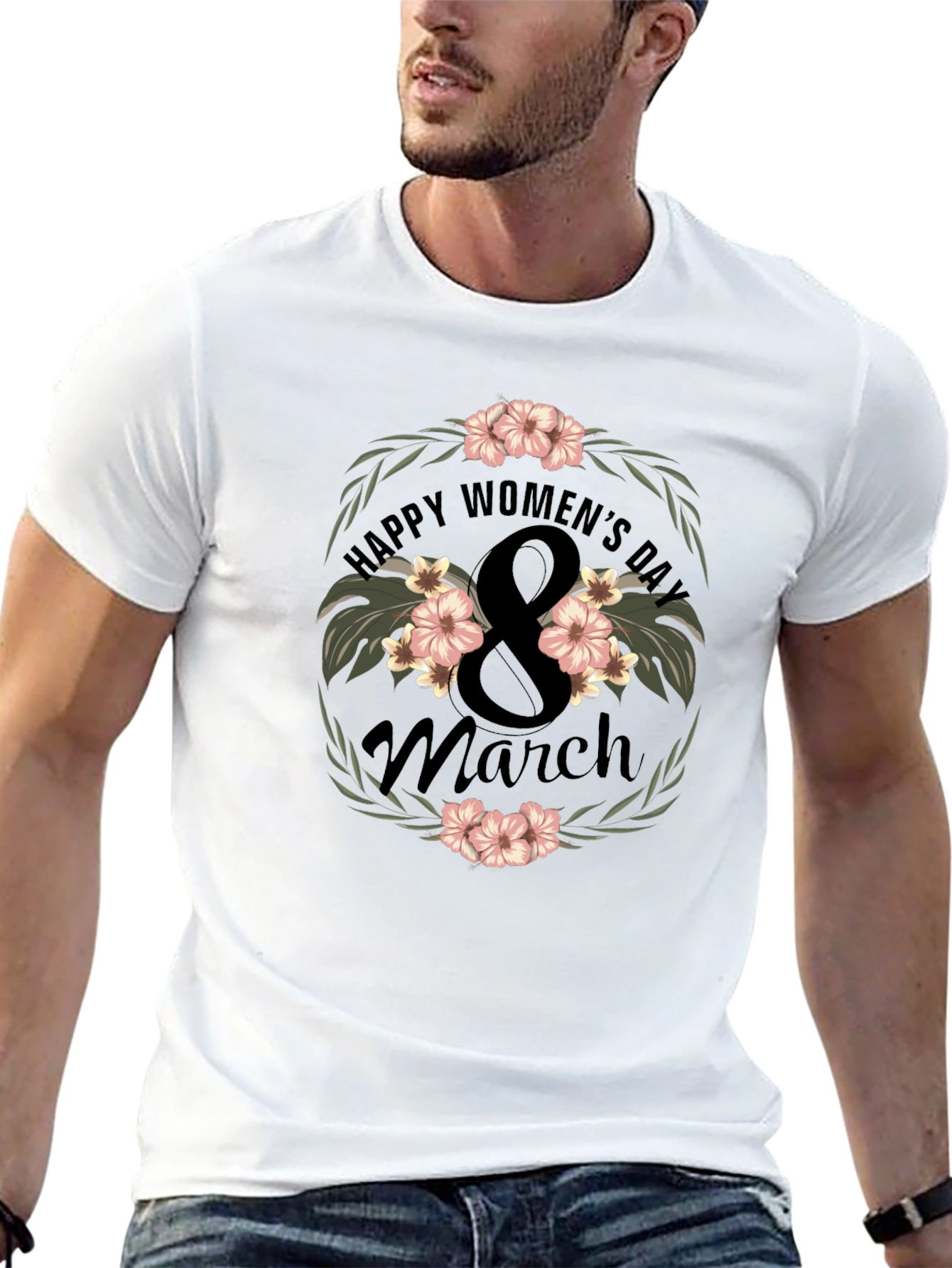 Womens Day Floral T-Shirt - March 8