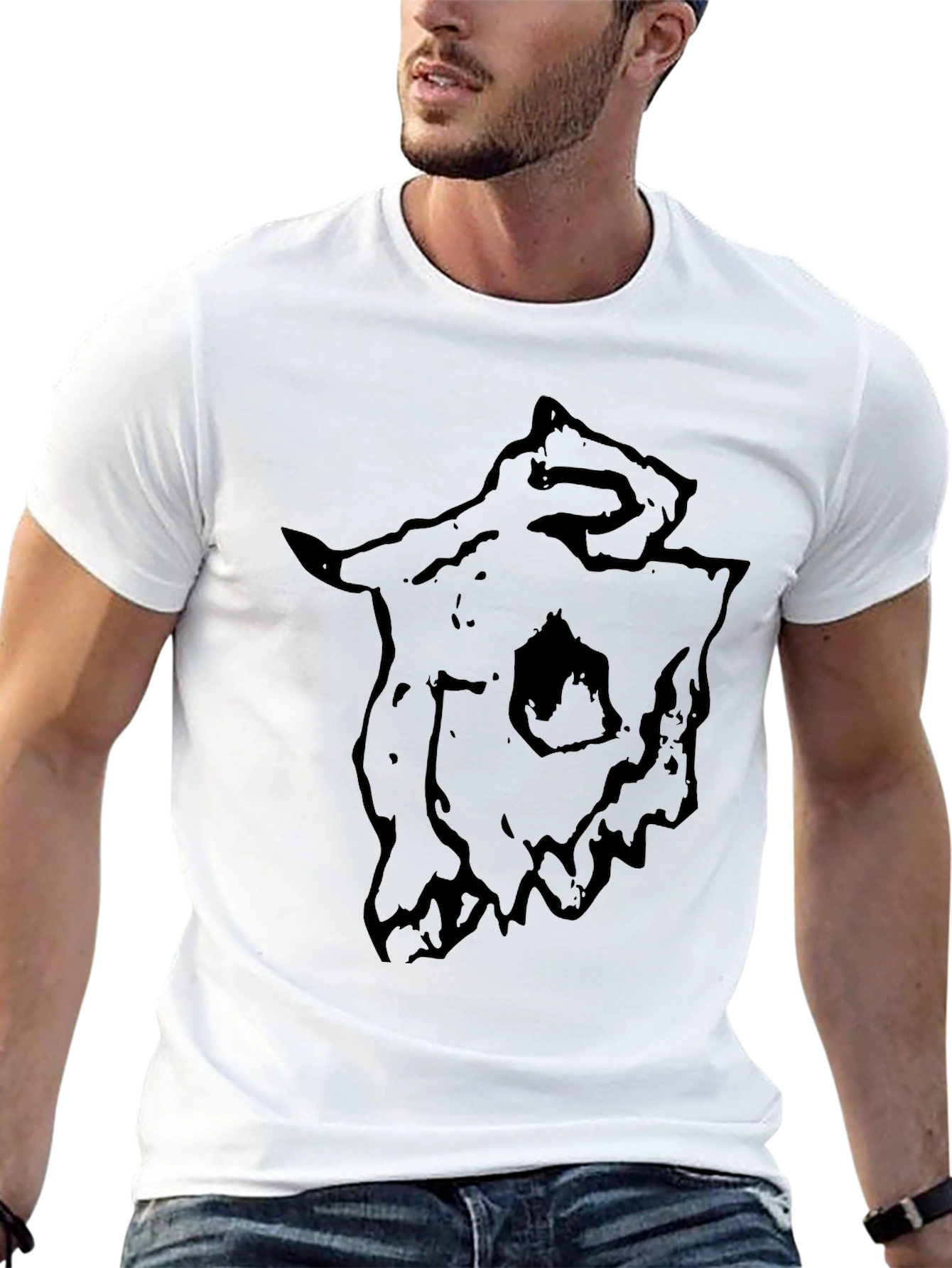 Dark Skull Graphic Tee - Mens Black T-Shirt