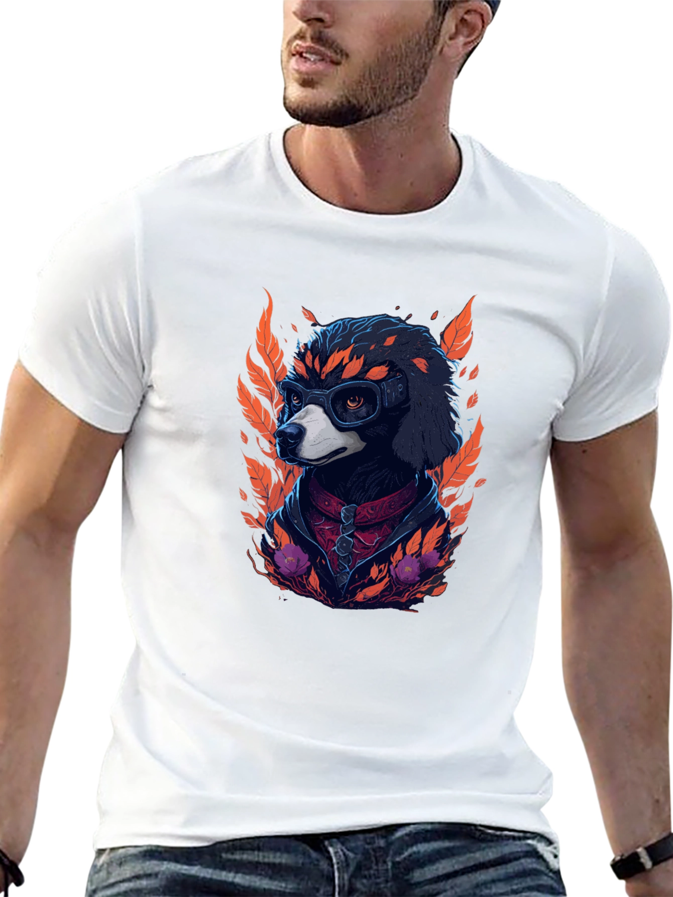 Cool Dog Graphic Tee - Unisex Black T-Shirt