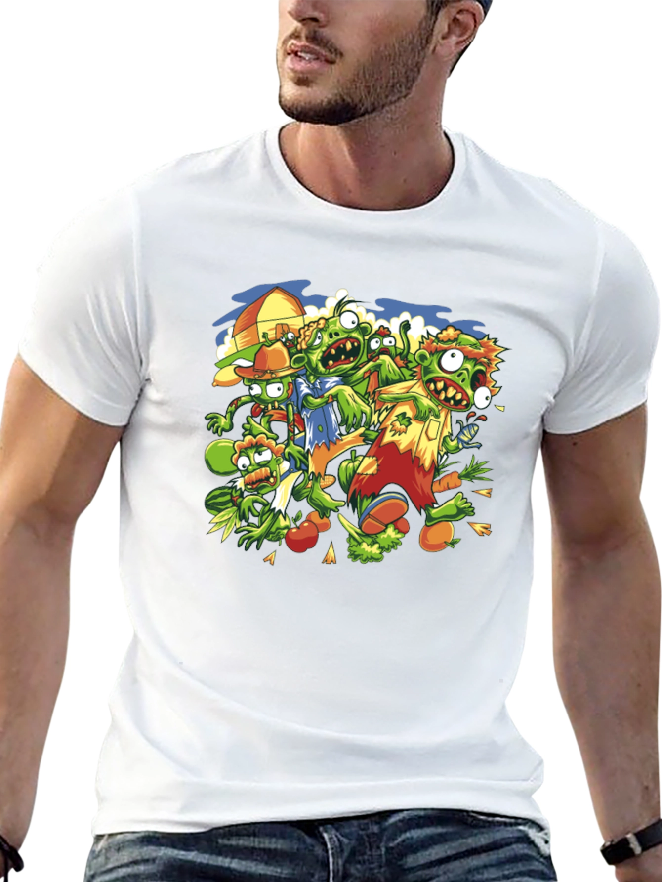 Zombie Veggie T-Shirt - Plants vs. Undead Humor