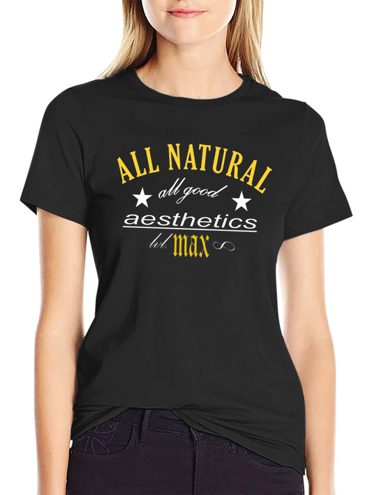 All Natural Aesthetics Black Graphic Tee