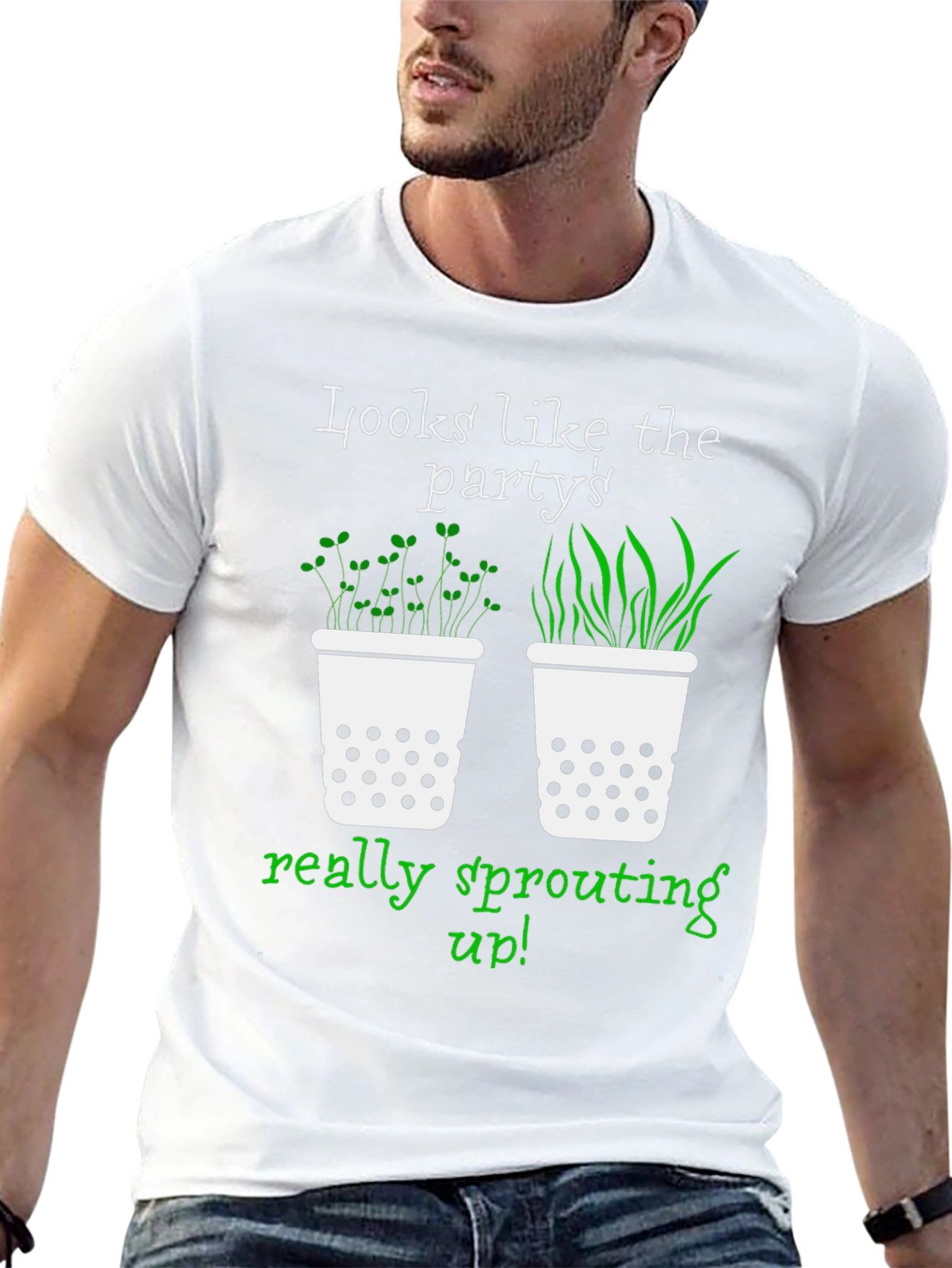 Party Sprouting Up Graphic T-Shirt