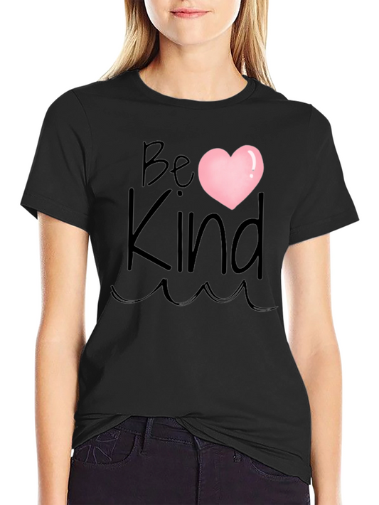 Be Kind Heart T-Shirt - Black