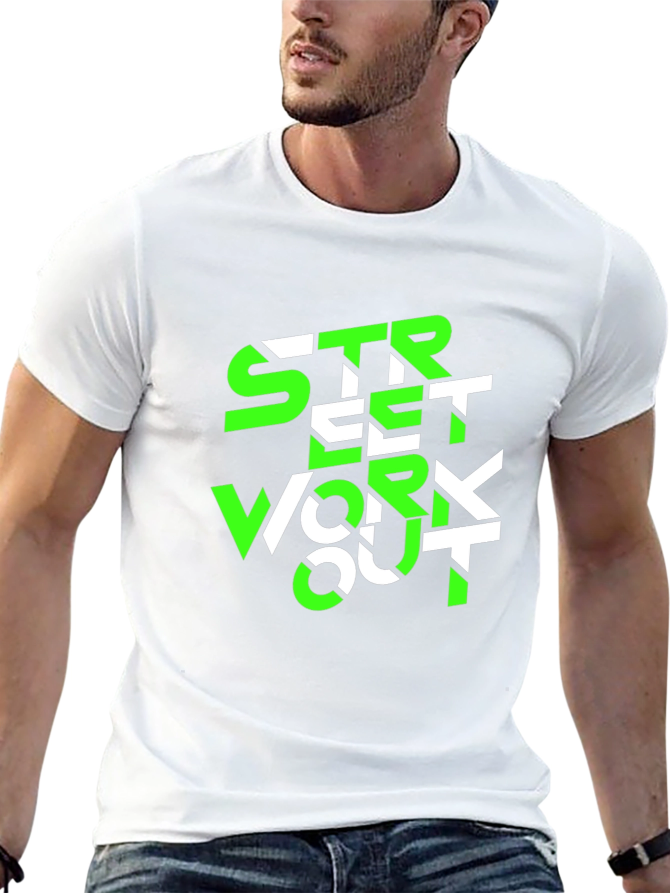 Street Workout Graphic Tee - Black