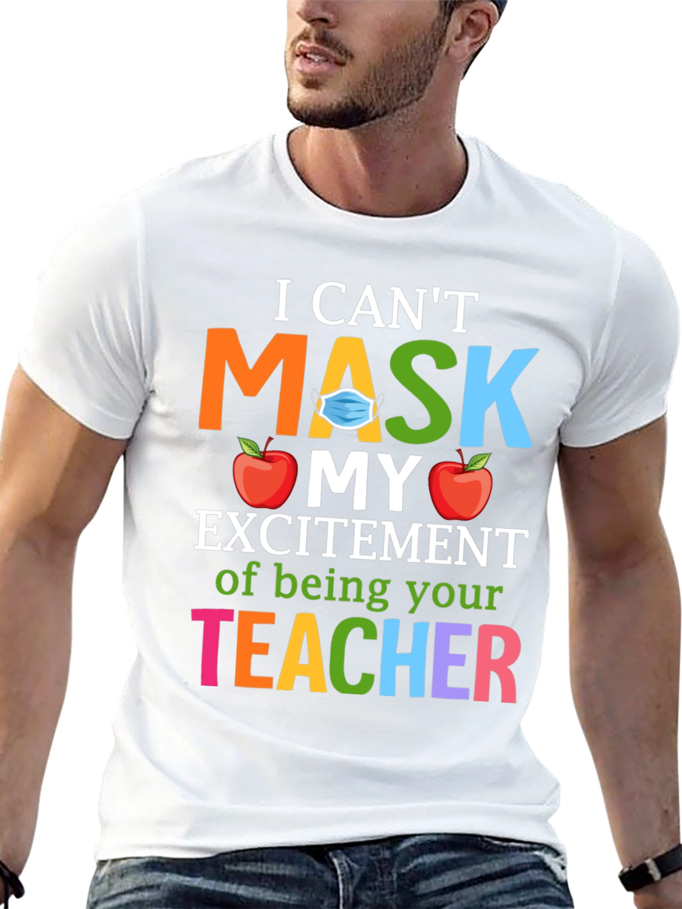 Teacher Appreciation Masked Excitement T-Shirt