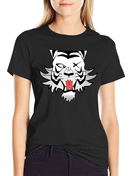Cool Black T-Shirt with Unique Tiger Graphic