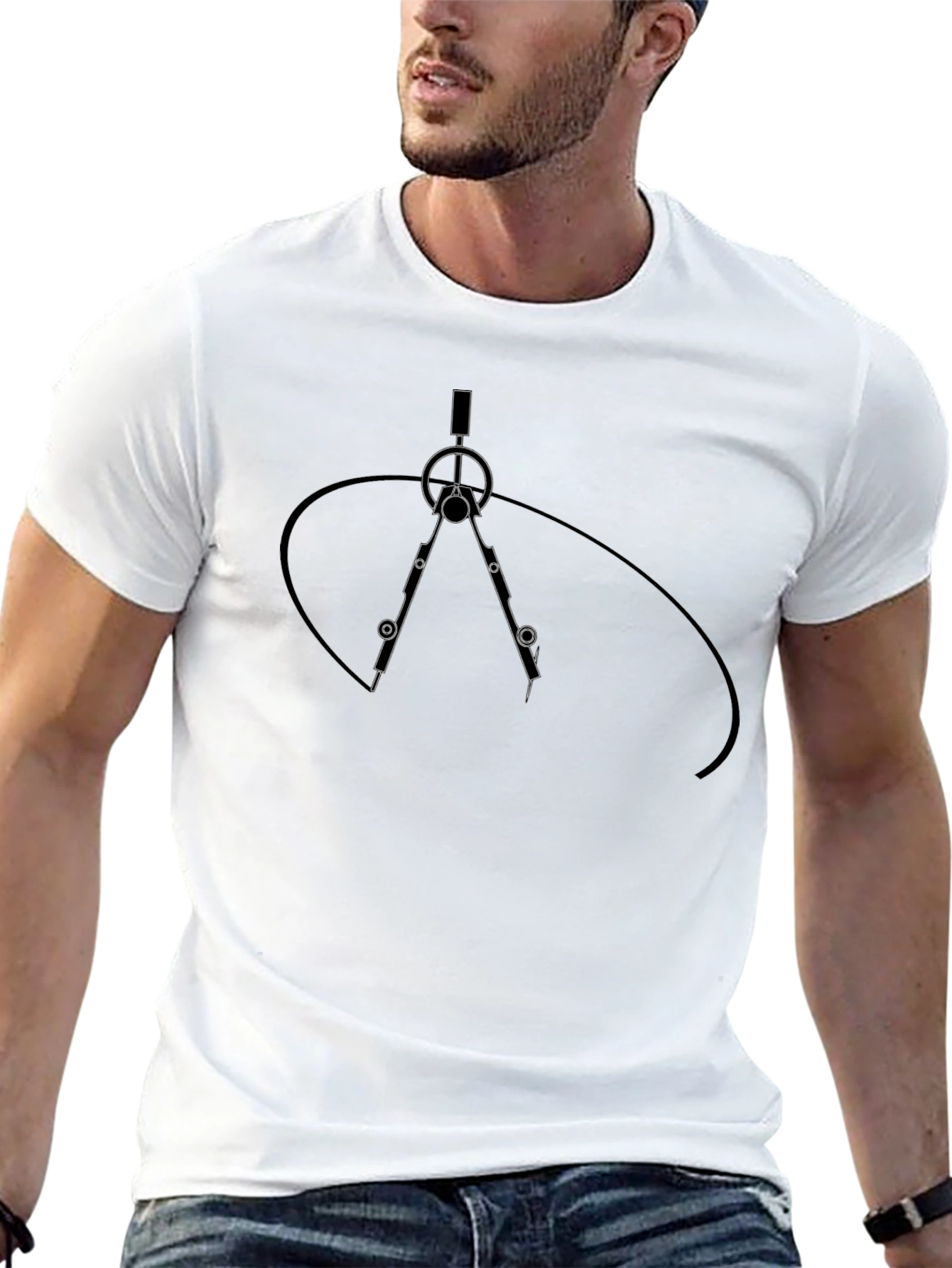 Architects Compass Graphic T-Shirt - Black