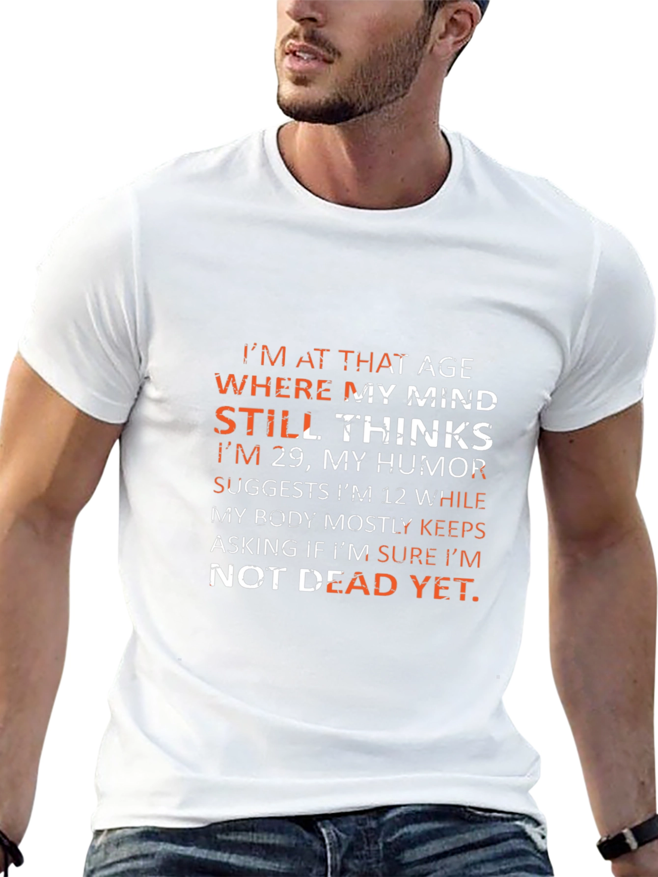 Humorous Not Dead Yet Graphic Tee