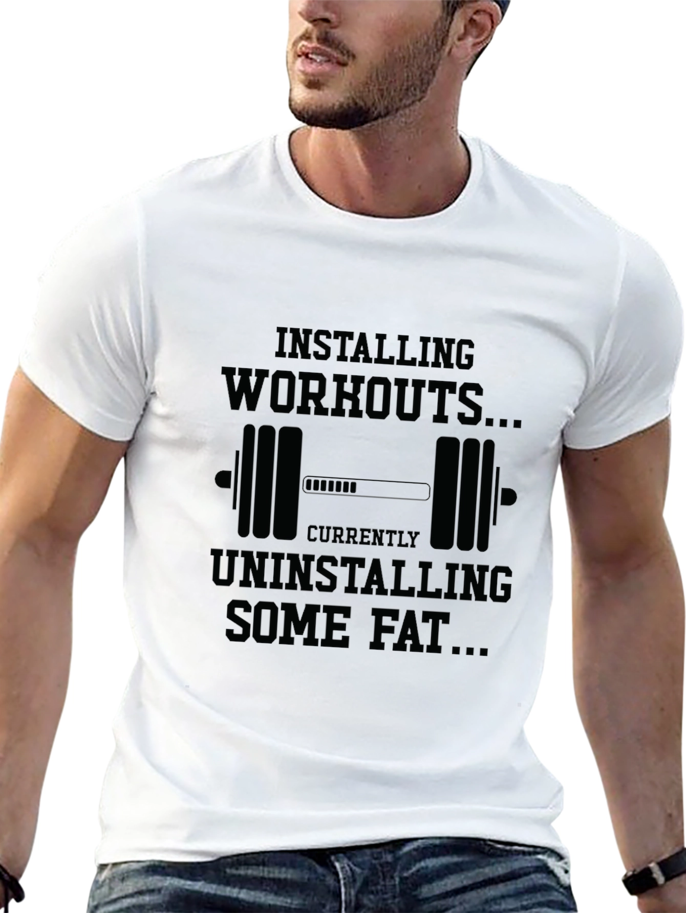 Workout Loading Funny Graphic T-Shirt