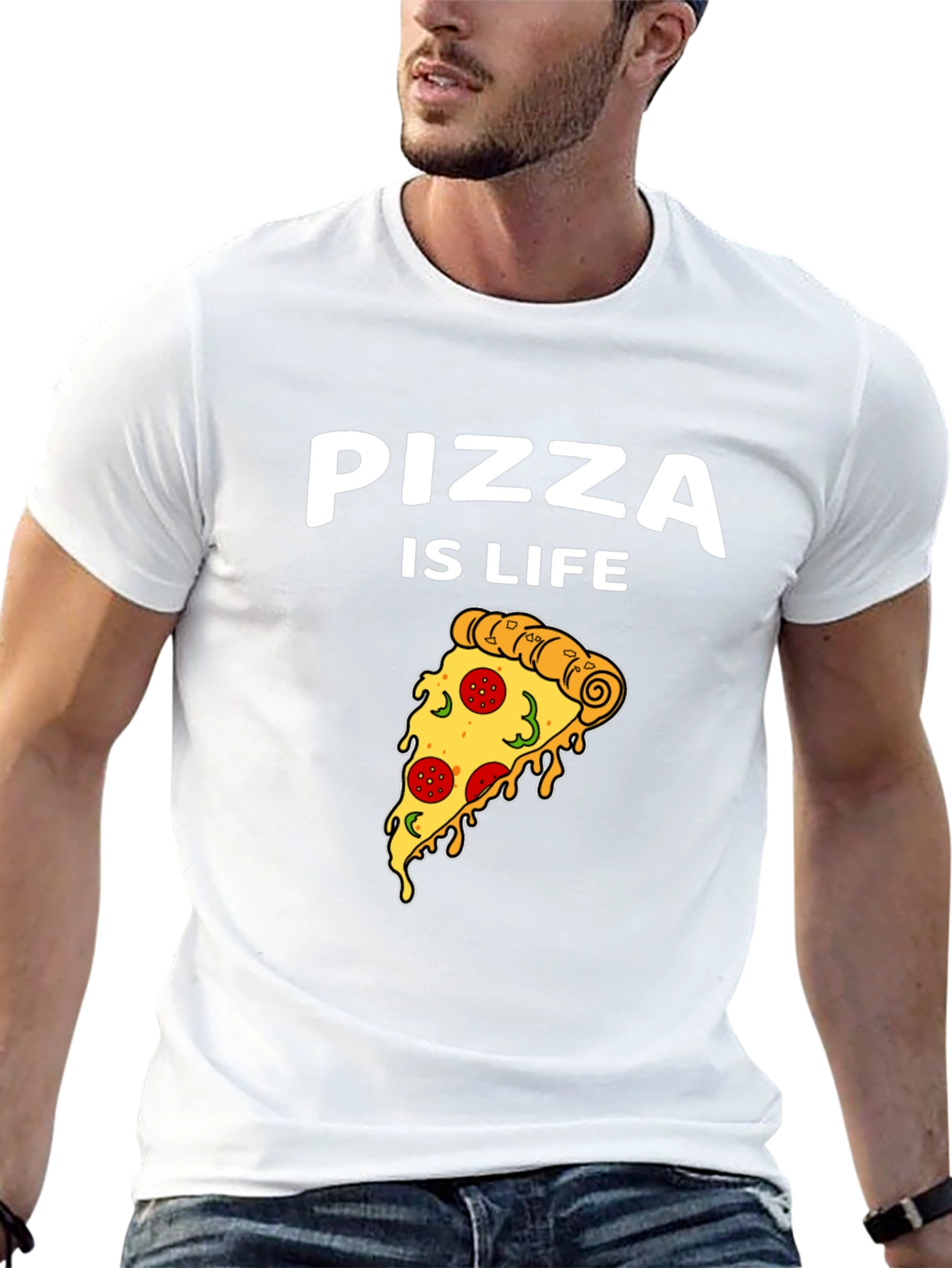 Pizza is Life Graphic T-Shirt - Foodie Tee
