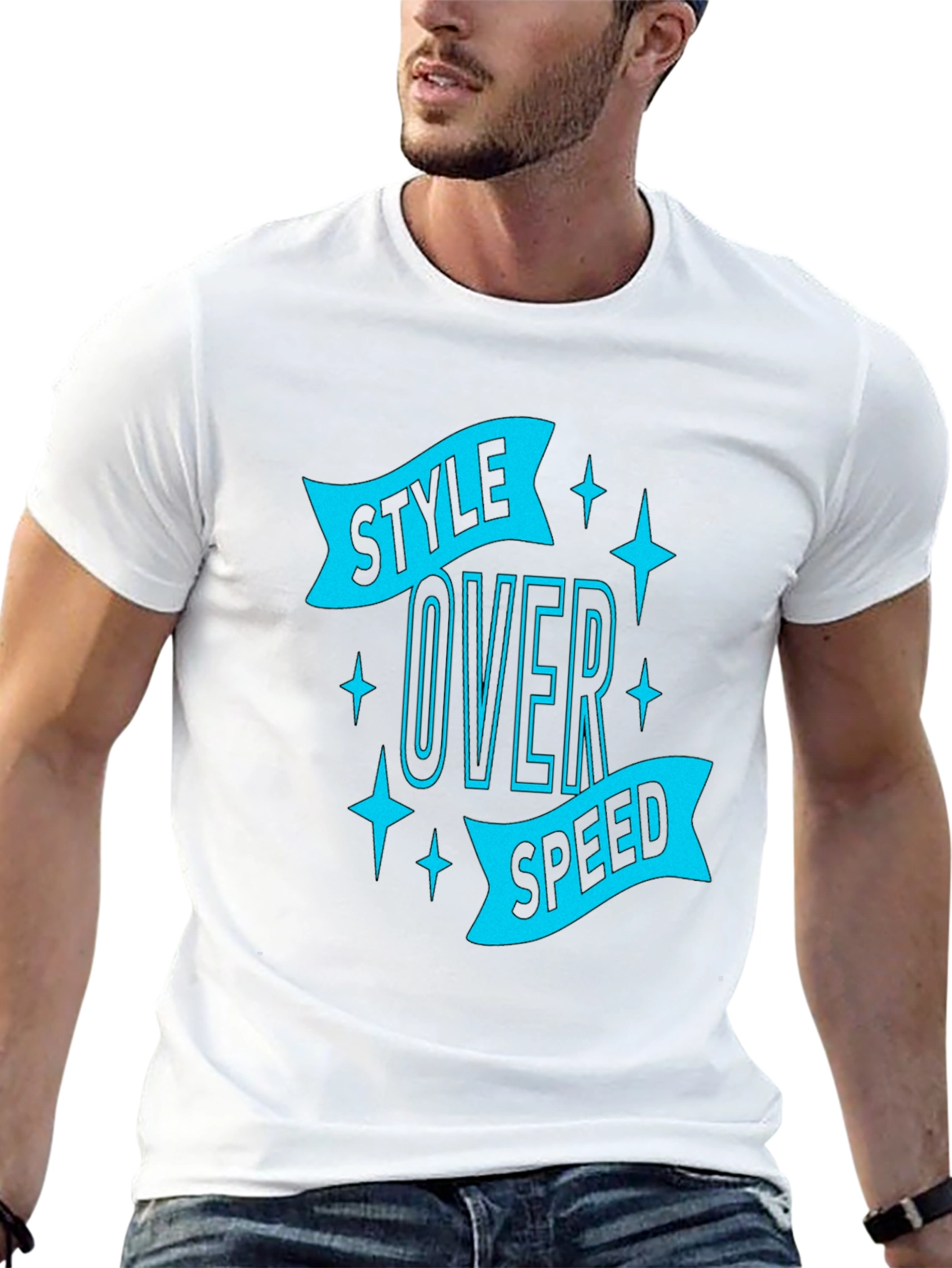 Style Over Speed Graphic Tee - Black
