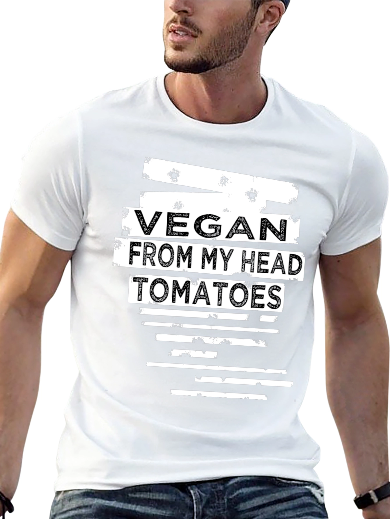 Vegan From My Head Tomatoes Graphic Tee