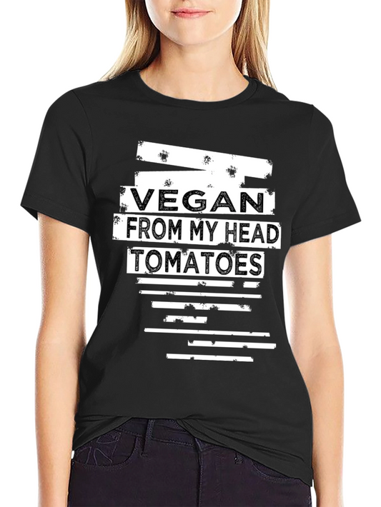 Vegan From My Head Tomatoes Graphic Tee