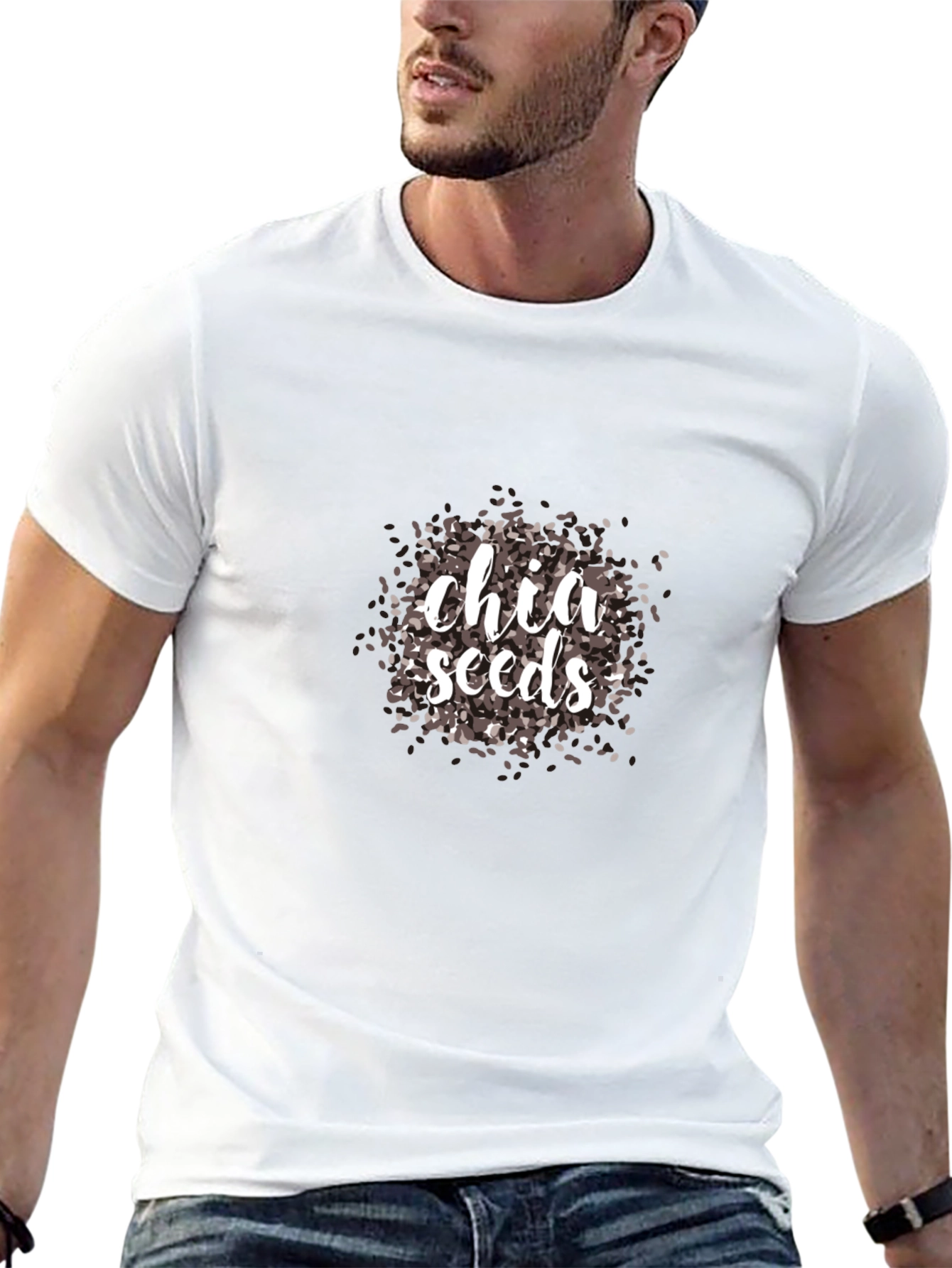 Chia Seeds Graphic T-Shirt - Trendy Unisex Tee