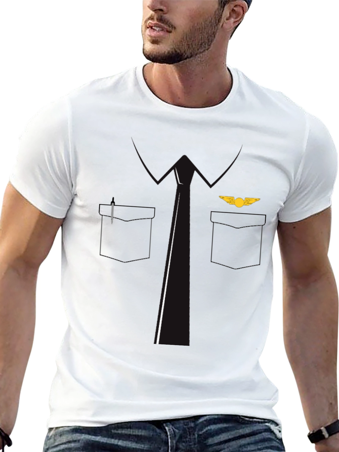 Pilot Uniform T-Shirt - Aviation Gift