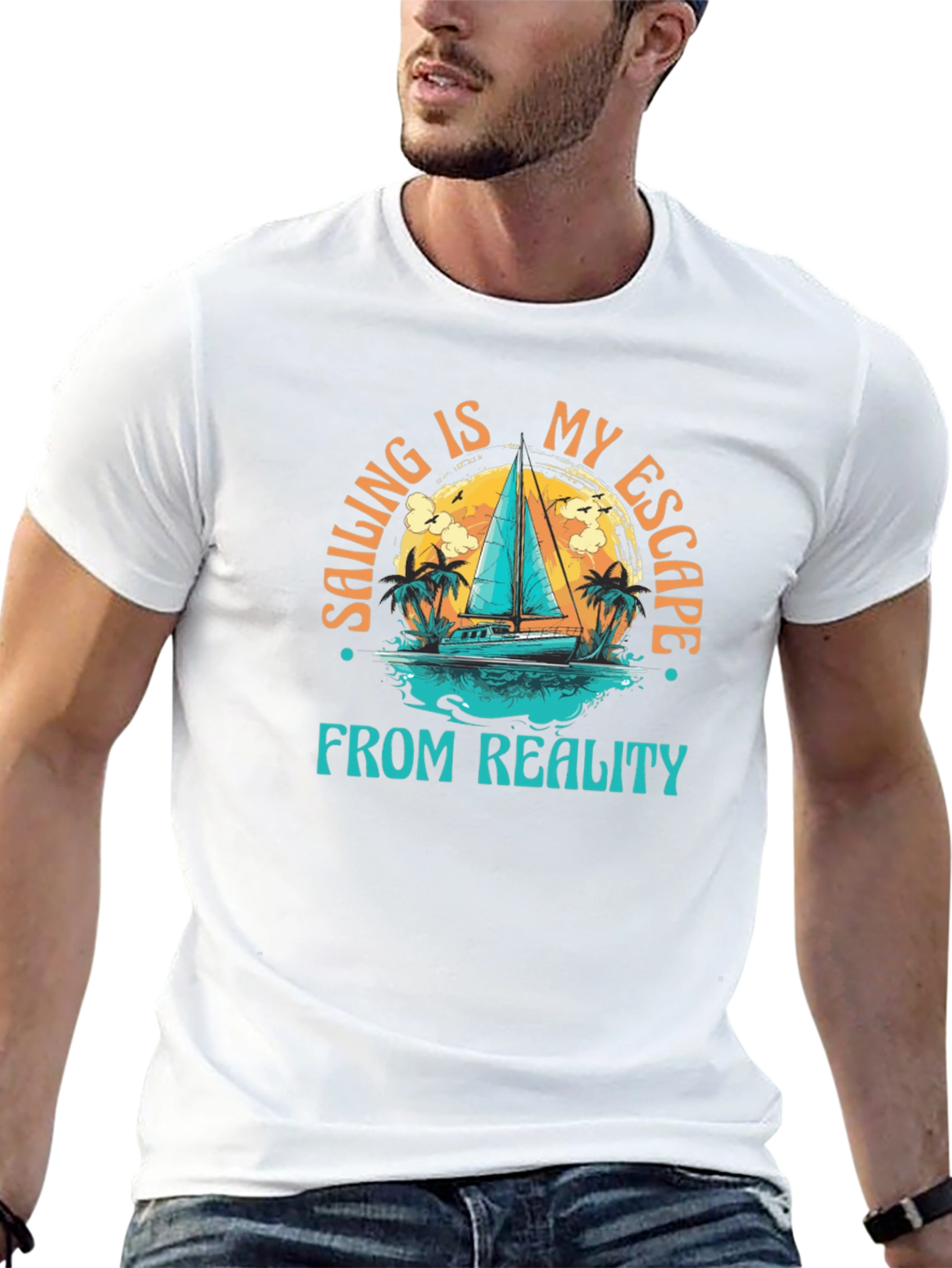 Sailing Escape Graphic Tee