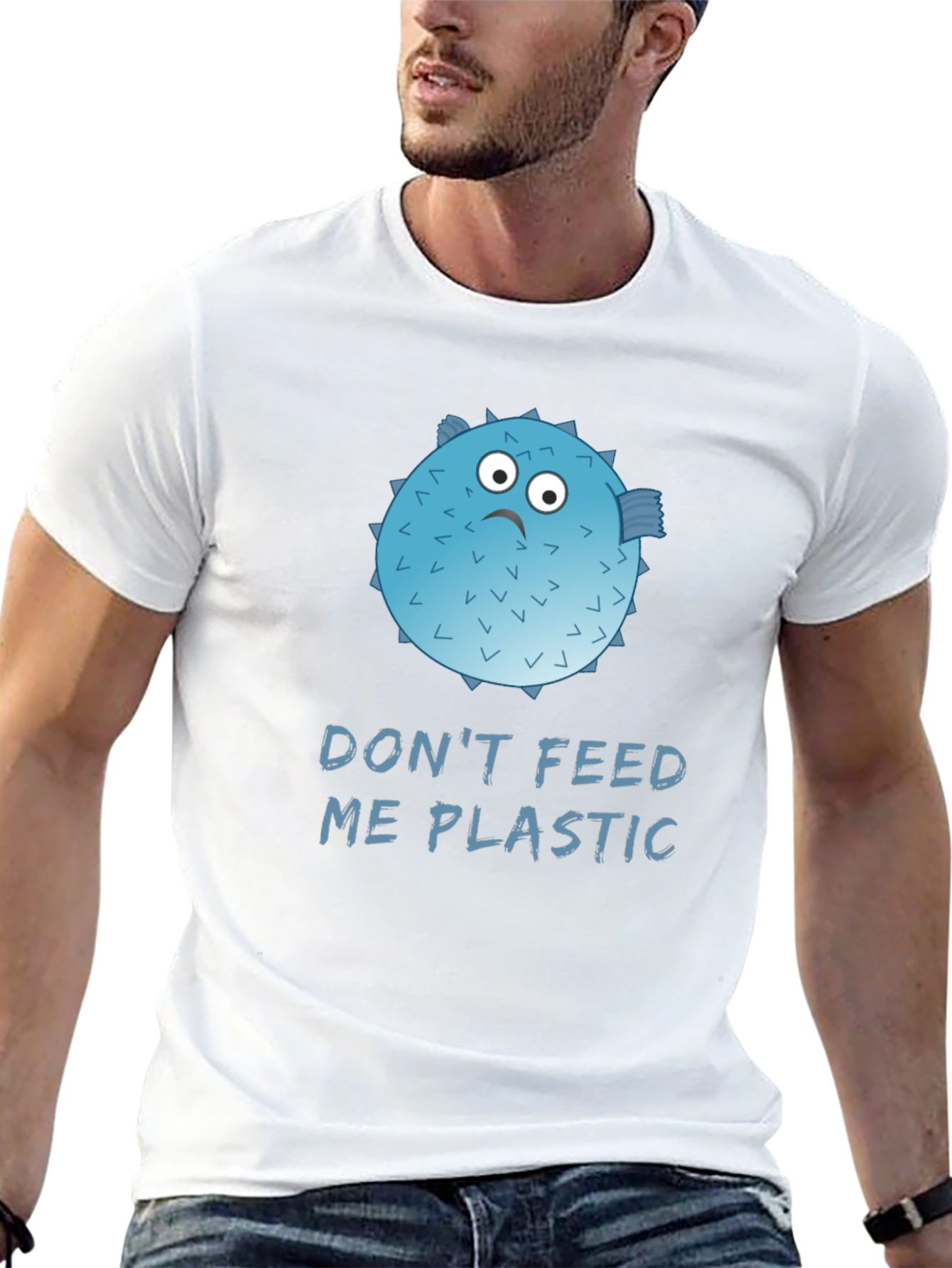 Dont Feed Me Plastic Graphic Tee