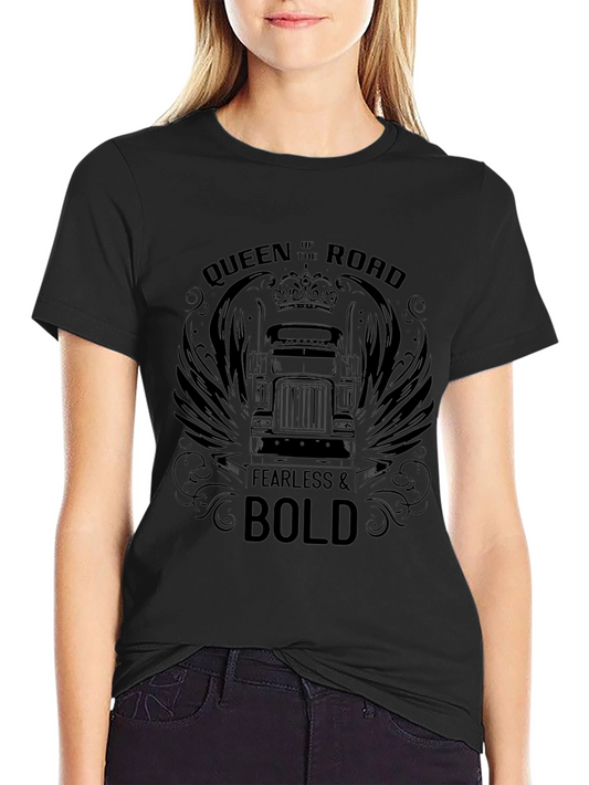 Queen of the Road T-Shirt - Fearless & Bold Trucker Tee
