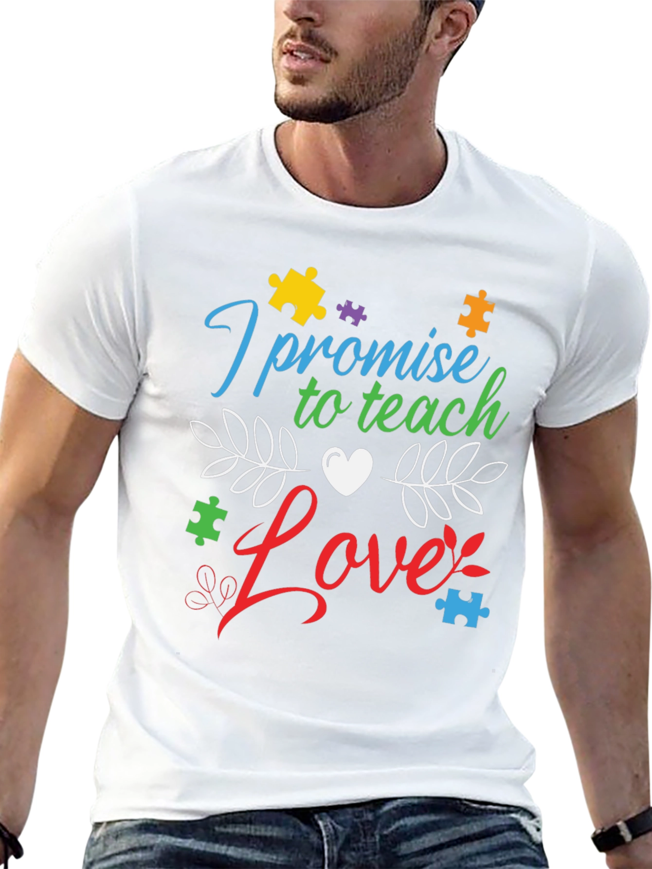 Teach Love Autism Awareness T-Shirt