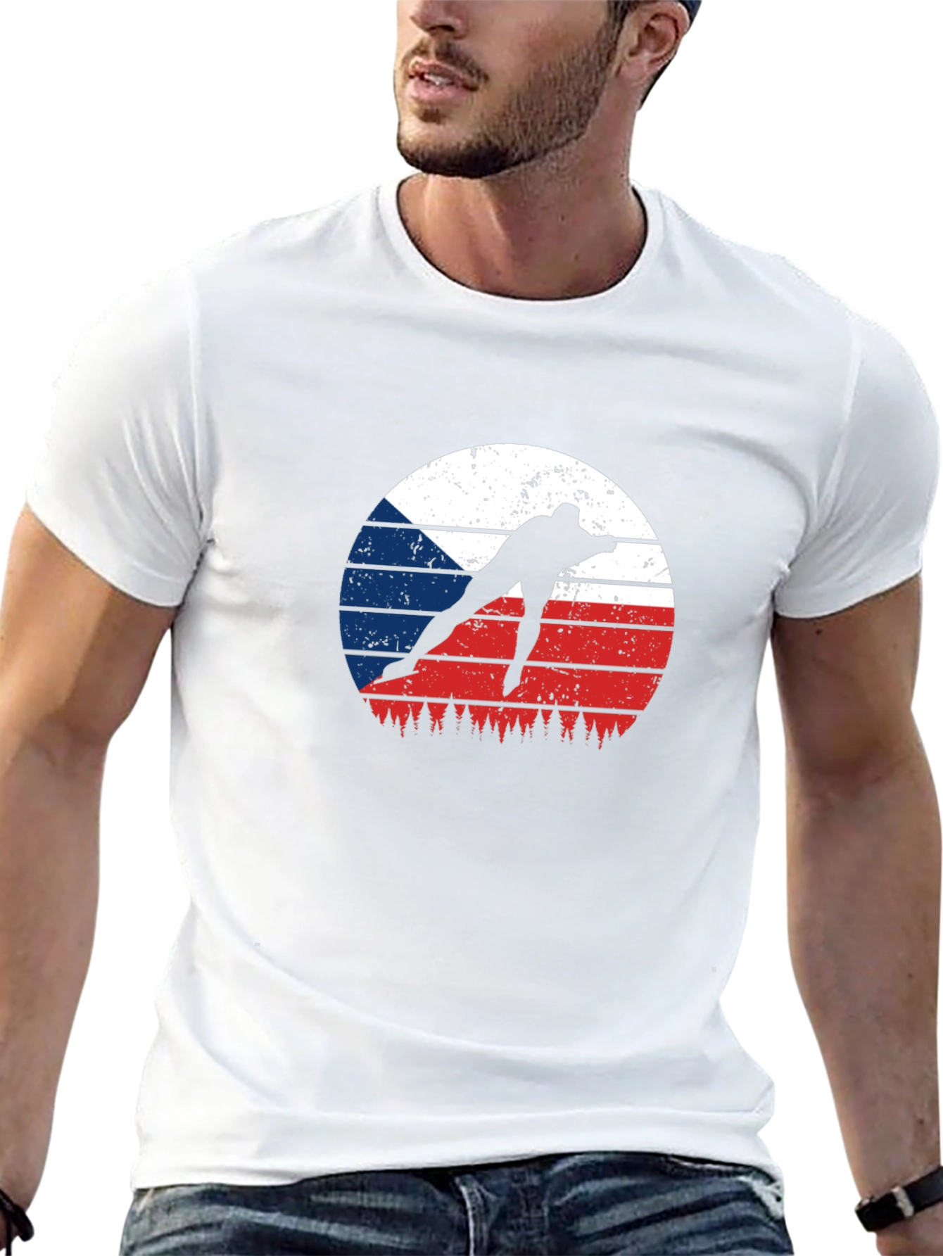 Czech Speed Skater T-Shirt - Retro Style