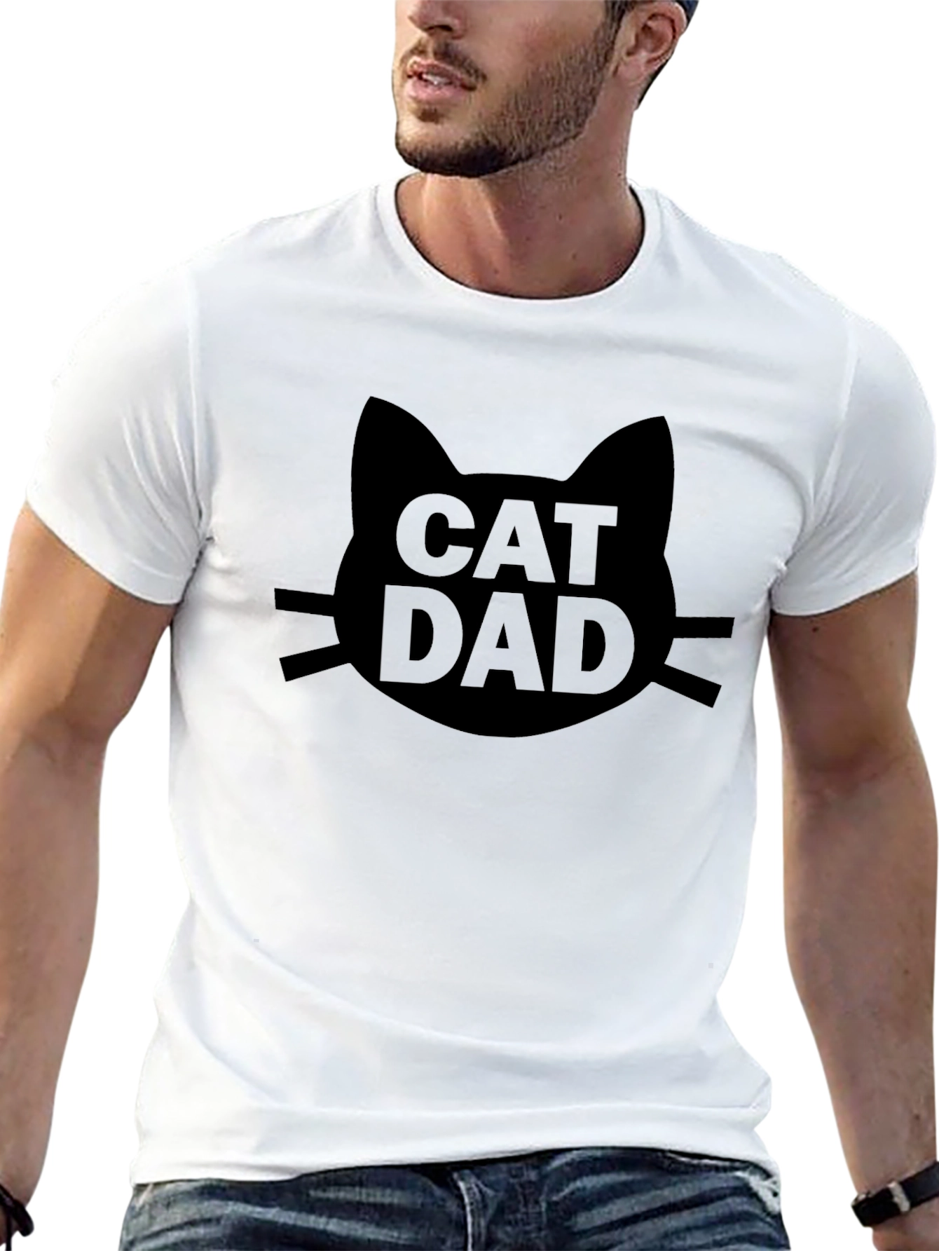 Cat Dad T-Shirt - Cool Cat Lover Gift