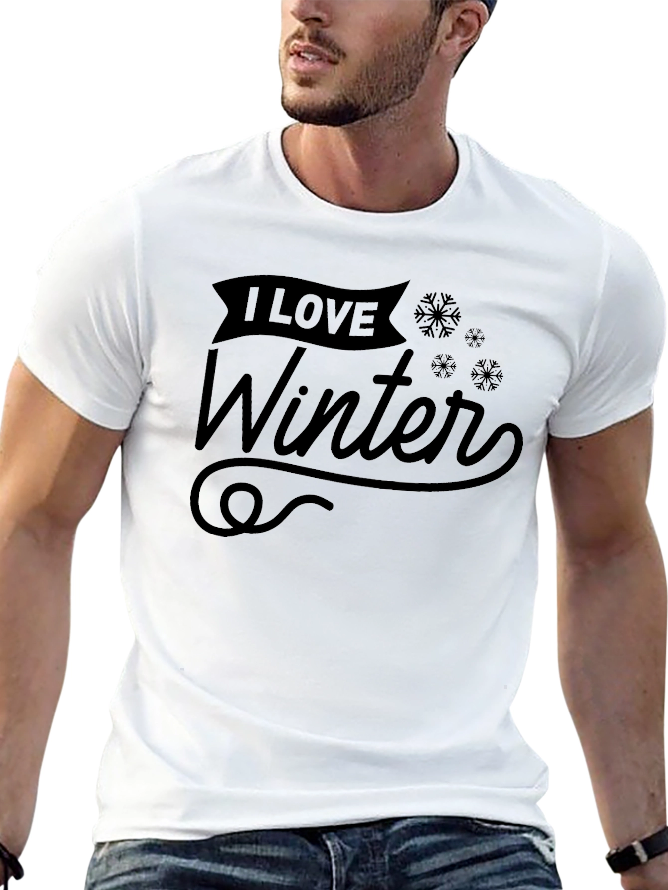 I Love Winter Graphic Tee - Stylish Holiday Apparel
