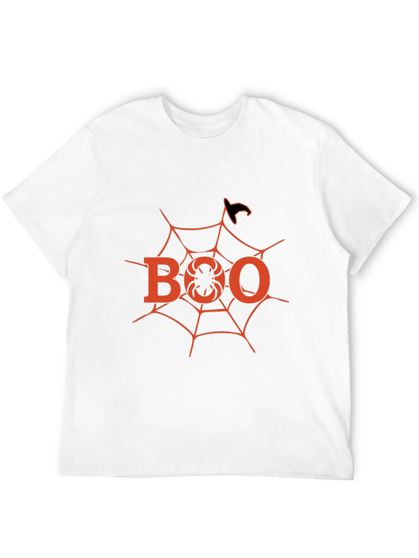 Halloween Boo Spider Web T-Shirt