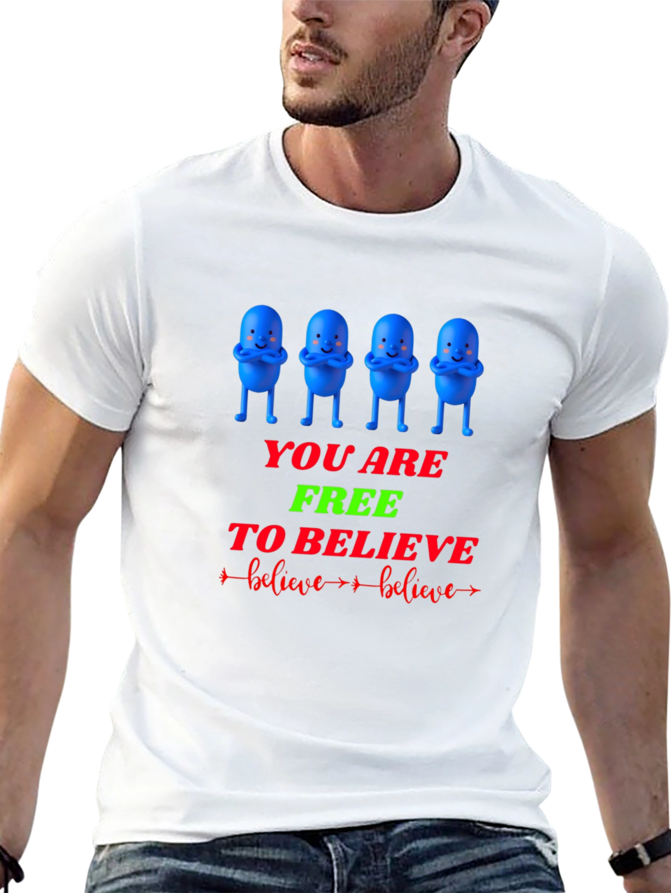 You Are Free to Believe Graphic T-Shirt