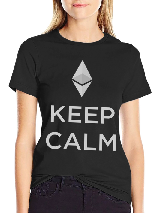 Keep Calm Ethereum Crypto Black T-Shirt