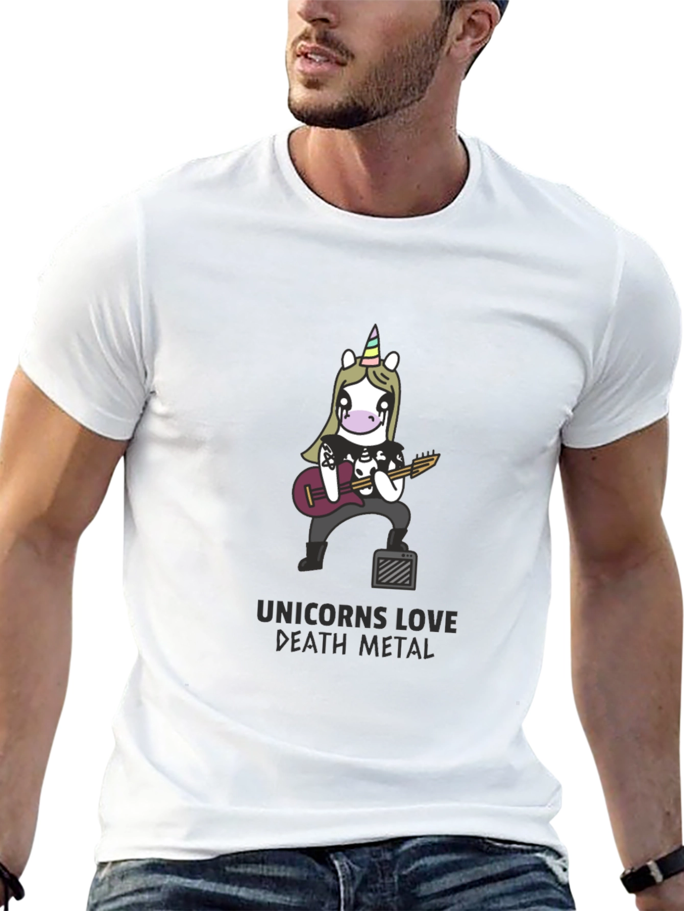 Unicorn Death Metal Black T-Shirt