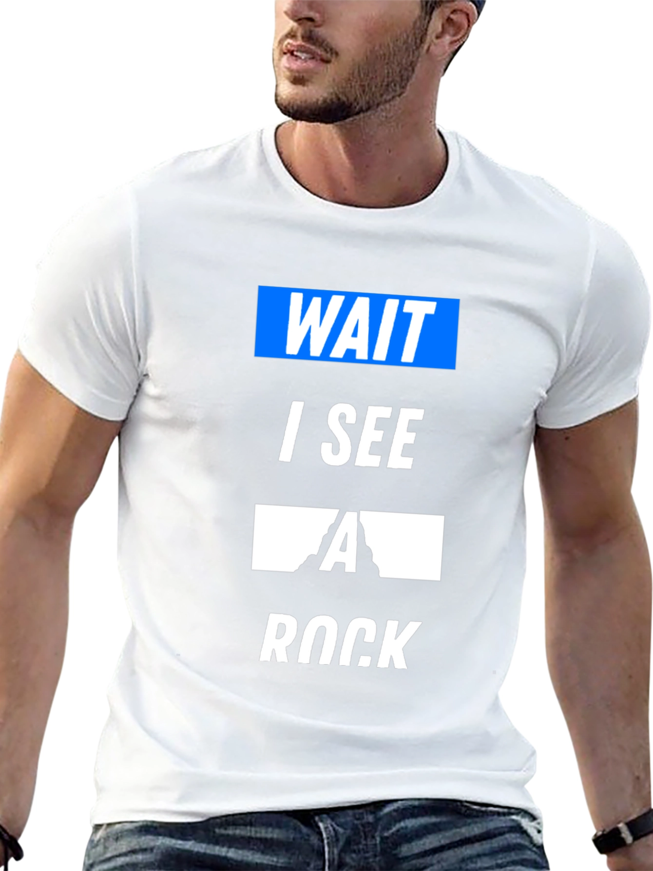 Wait I See a Rock Funny T-Shirt