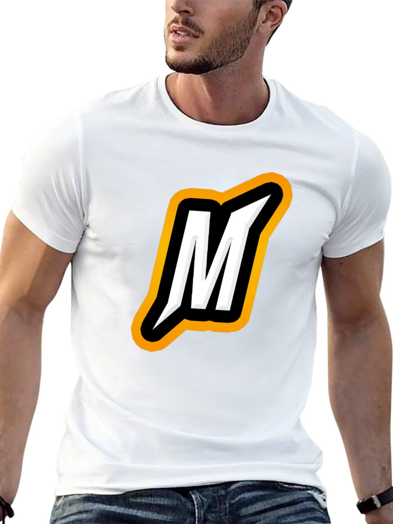 Bold M Logo Black T-Shirt
