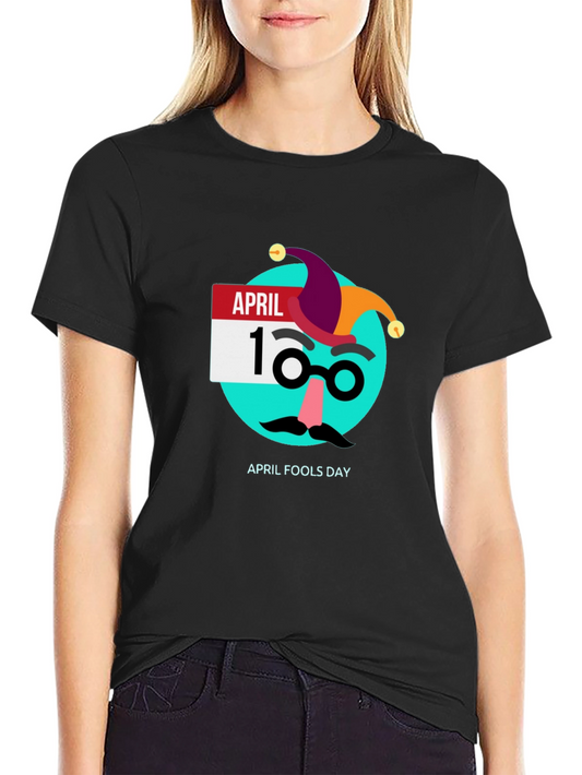 April Fools Day T-Shirt - Black Graphic Tee