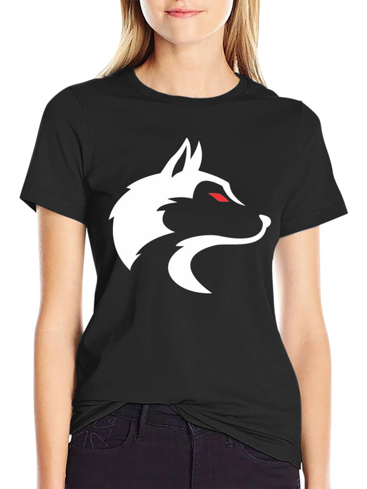 Wolf Graphic Tee - Sleek Black T-Shirt