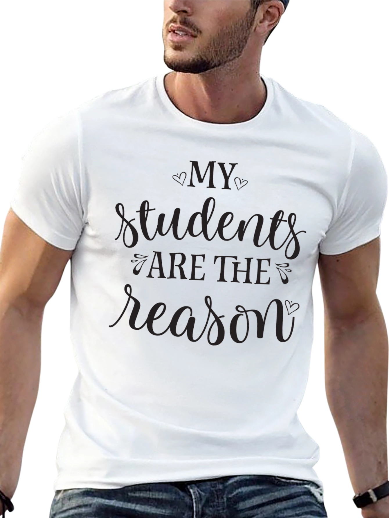 My Students Are The Reason Black Graphic T-Shirt