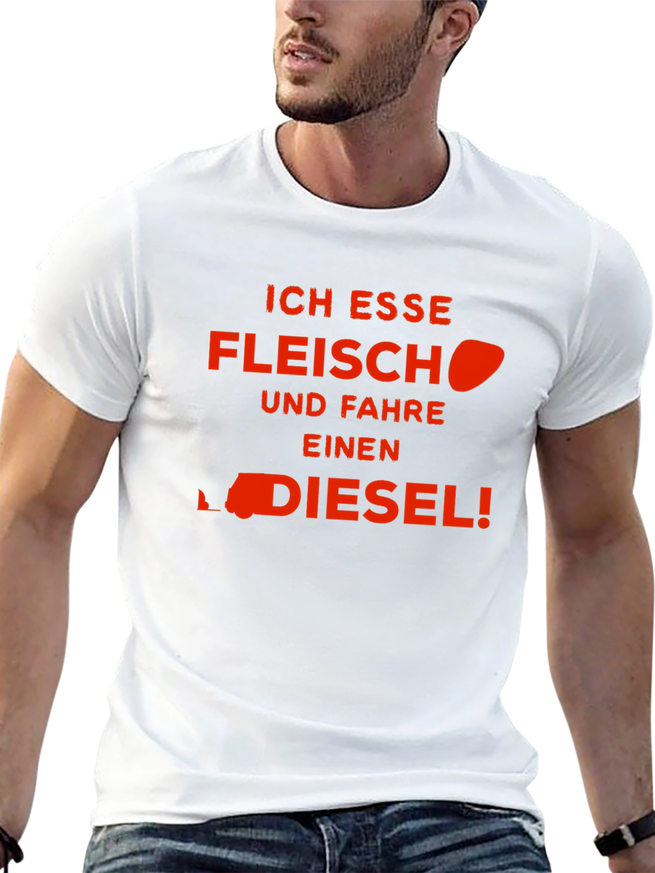 Ich Esse Fleisch Und Fahre Einen Diesel! T-Shirt