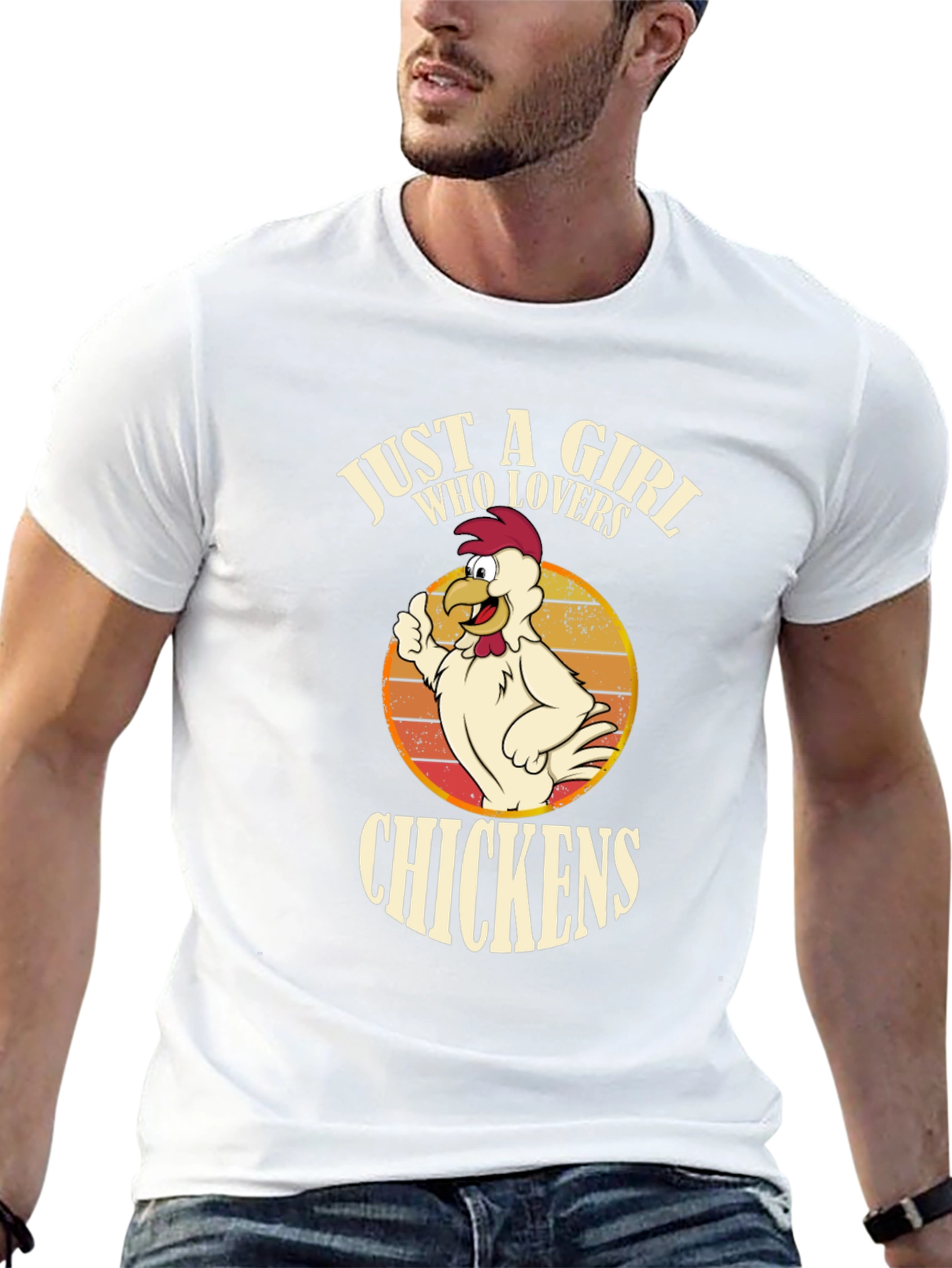 Just A Girl Who Loves Chickens Graphic Tee