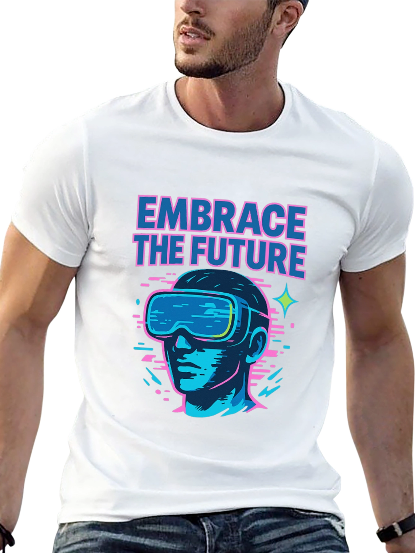 Embrace the Future Graphic Tee - VR Ready