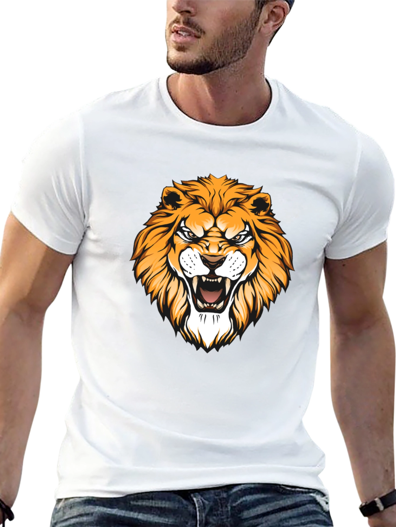Black Lion Graphic Tee - Mens Short Sleeve