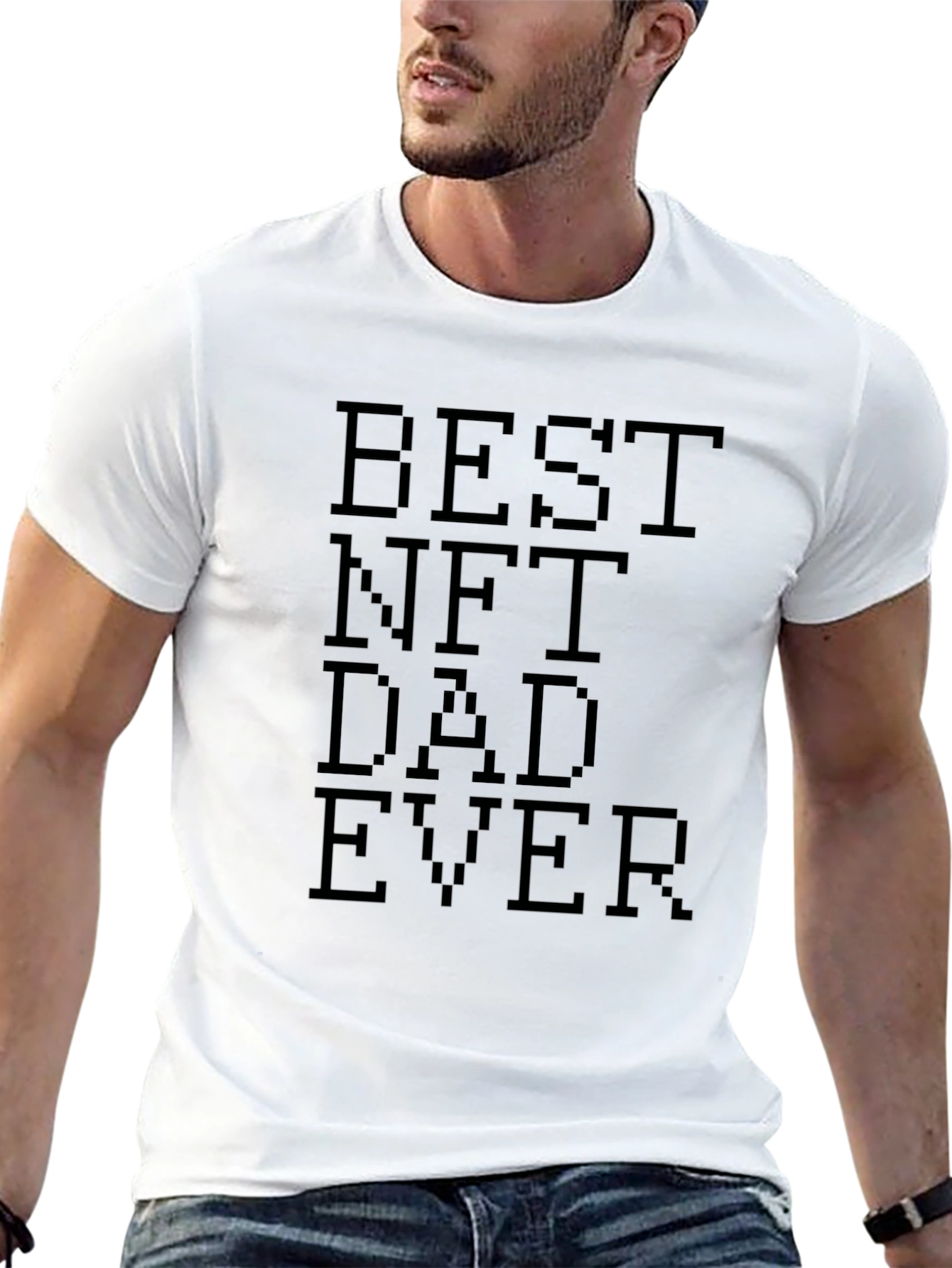 Best NFT Dad Ever Black T-Shirt