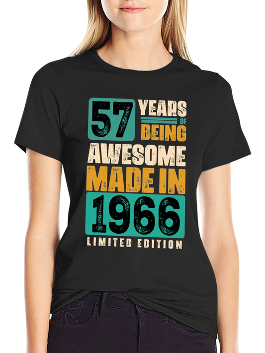 57 Years of Being Awesome 1966 Limited Edition T-Shirt