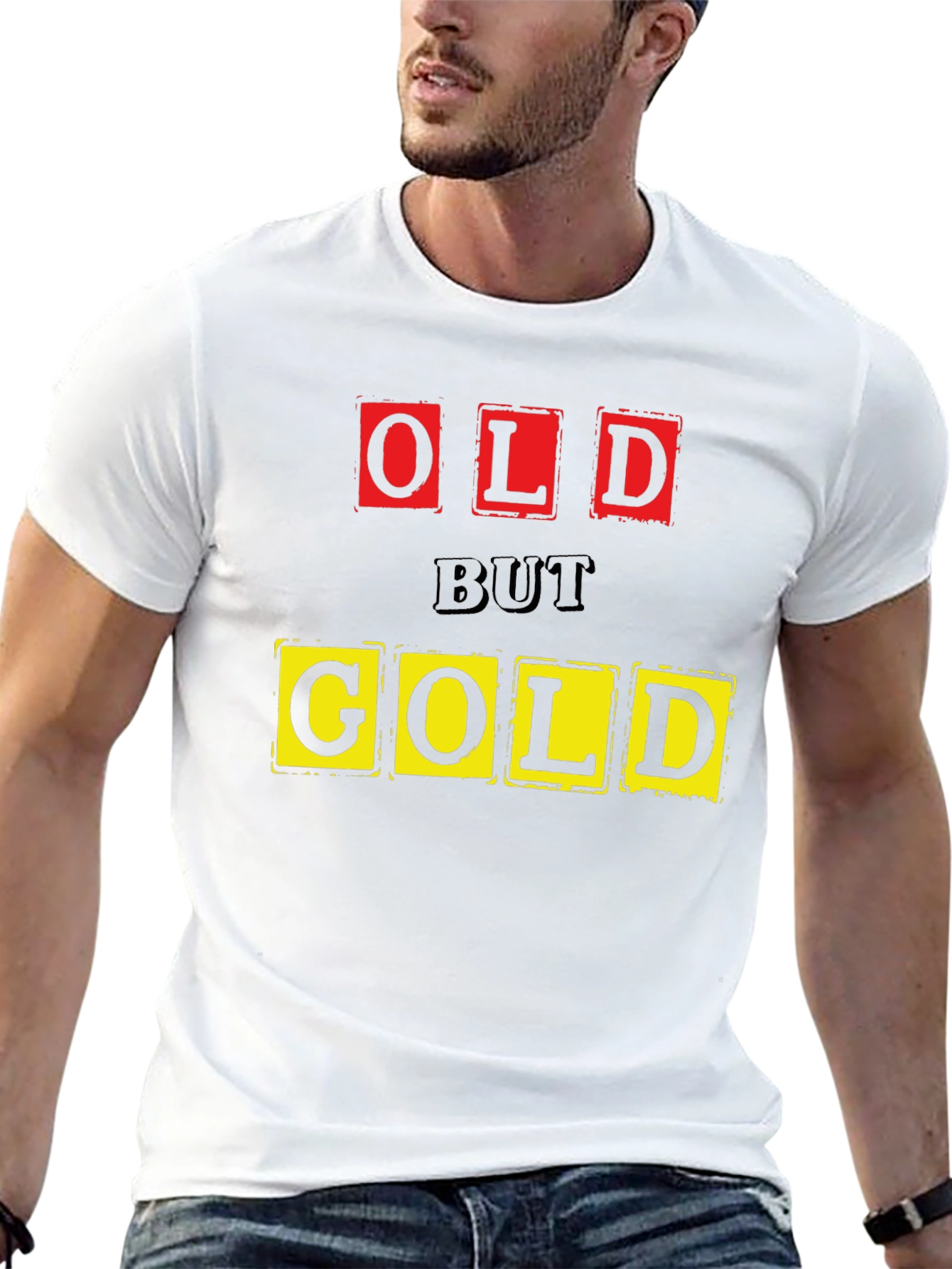 Old But Gold Graphic T-Shirt - Black