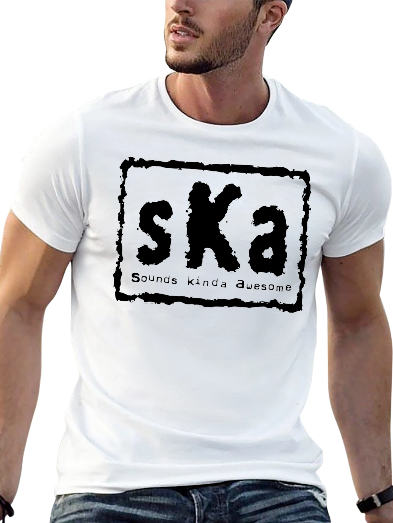 Ska Music Sounds Kinda Awesome Black T-Shirt