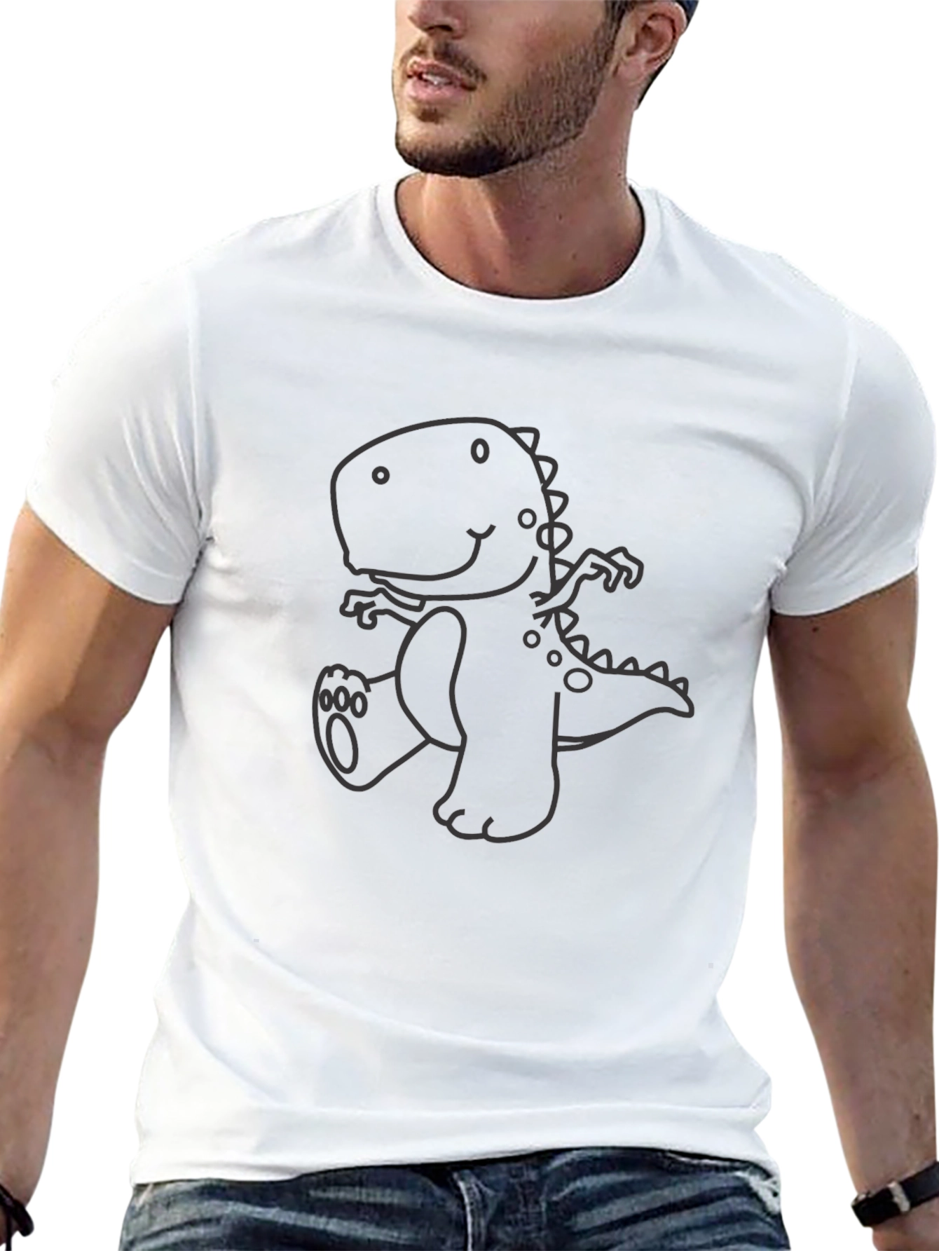 Dino Graphic Tee - Casual Comfort